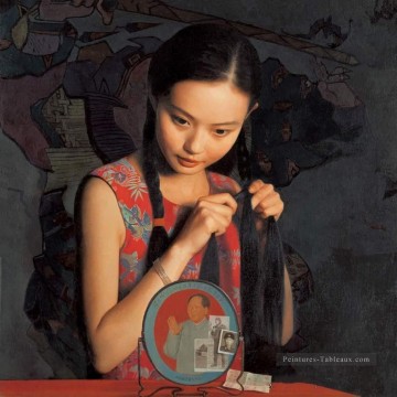 Tôt le matin WYD chinois filles Peinture à l'huile